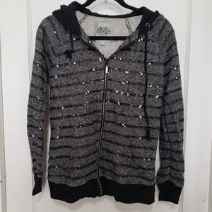 Black & Gray Maurices Premium Zip-up Hoodie